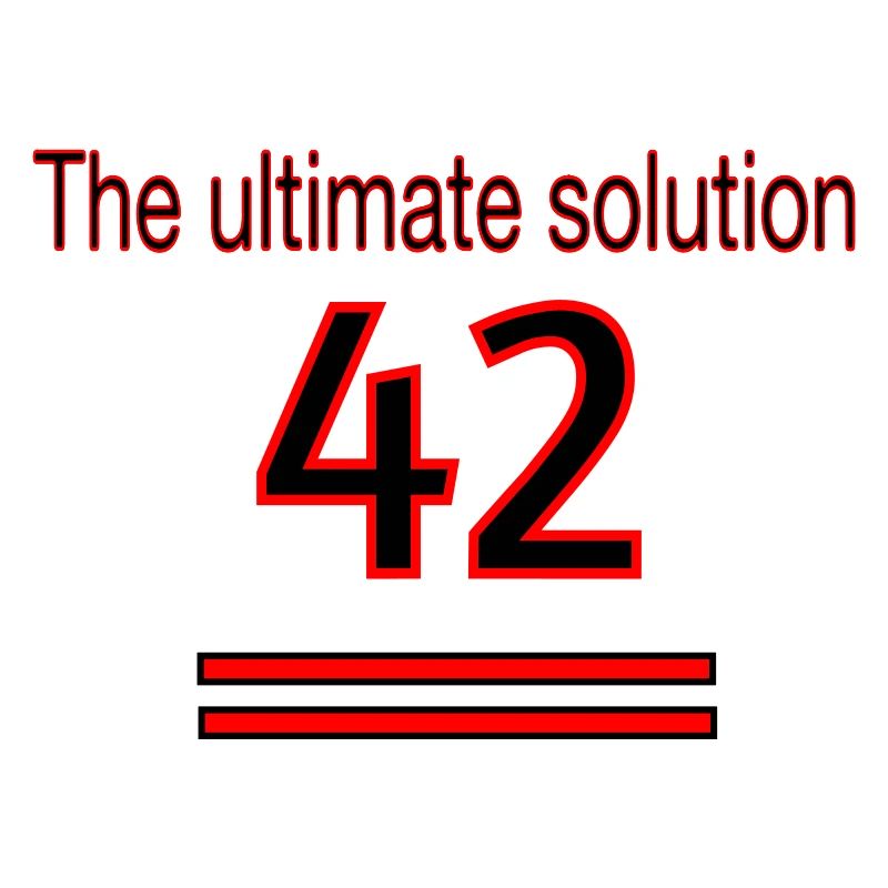 The ultimate solution