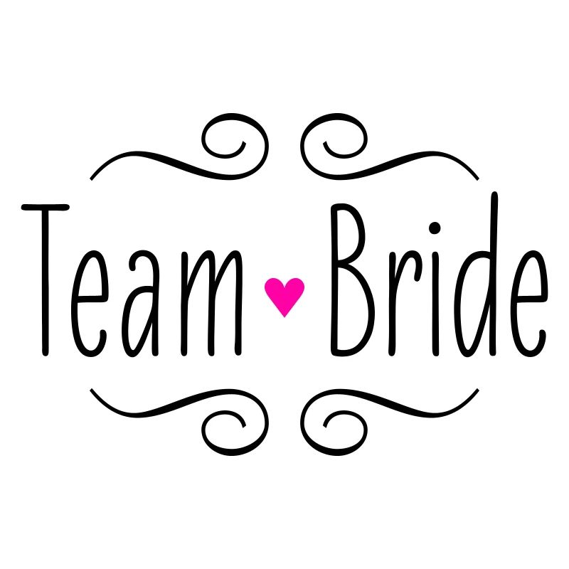 Team Bride Bride Pink Heart Wedding Wedding Party