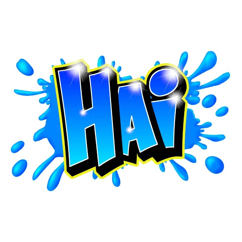 Graffiti name "HAI" Imprimable tout support !