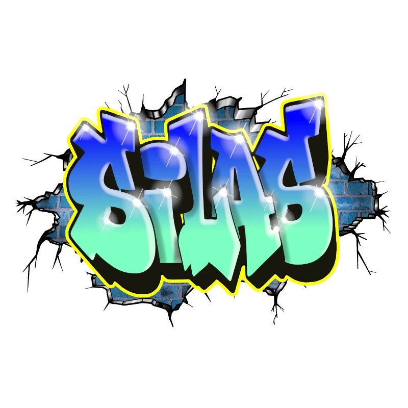 Graffiti SILAS brick gift BIRTHDAY BIRTH