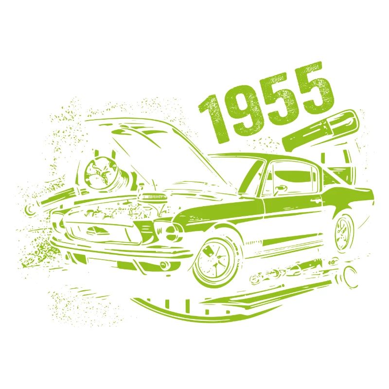 1955 Geburtstag Oldtimer Modell 1955 Vintage 1955
