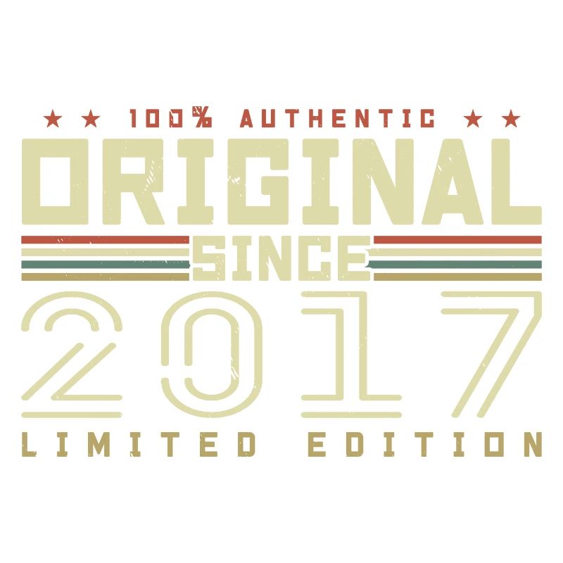 Original 2017 Geburtstagsgeschenk 2017 Retro 2017