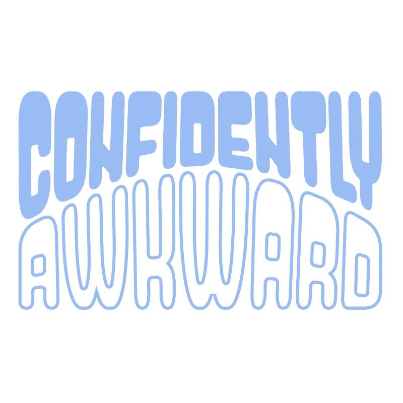 confidently awkward in blau