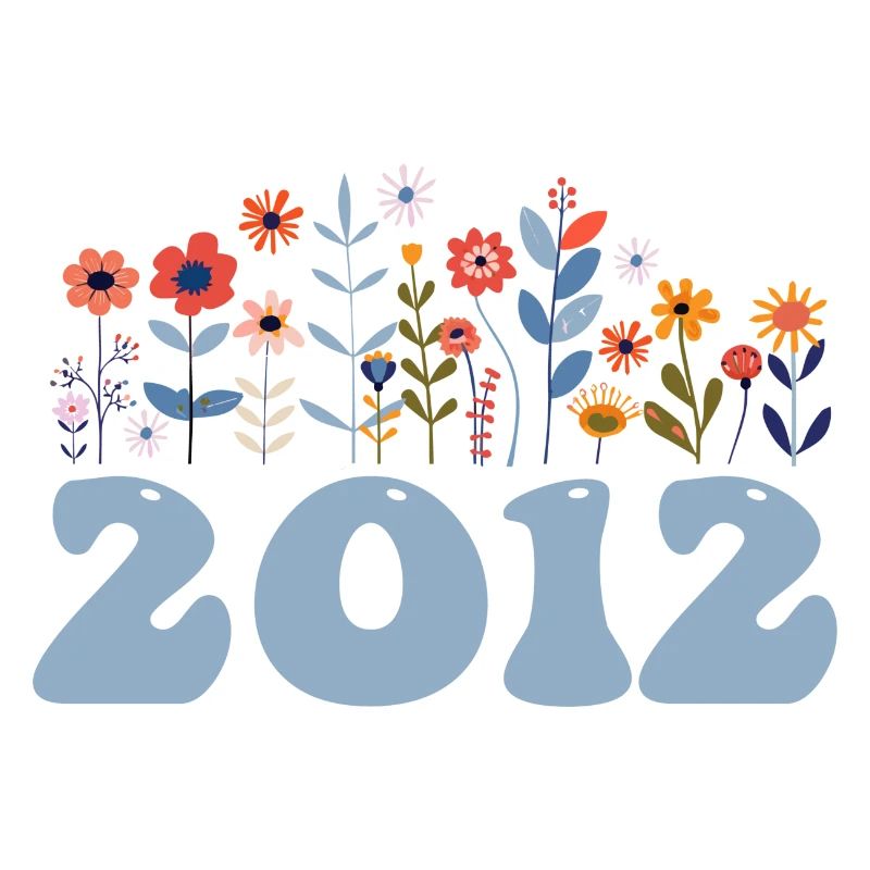 2012 Motif floral 2012 Floral thème Fleurs 2012