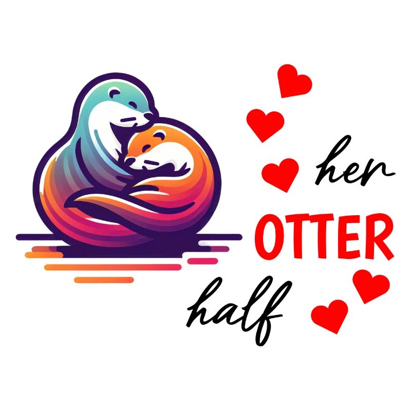 Otter half liebe geschenk