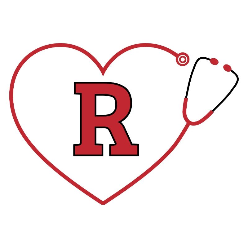 Letter r stethoscope