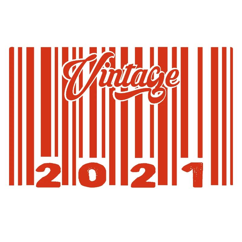 Vintage 2021 born in 2021 4 years bar code anniversair