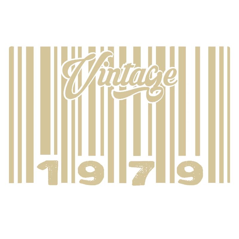 Vintage 1979 Barcode 1979: Year 2025.