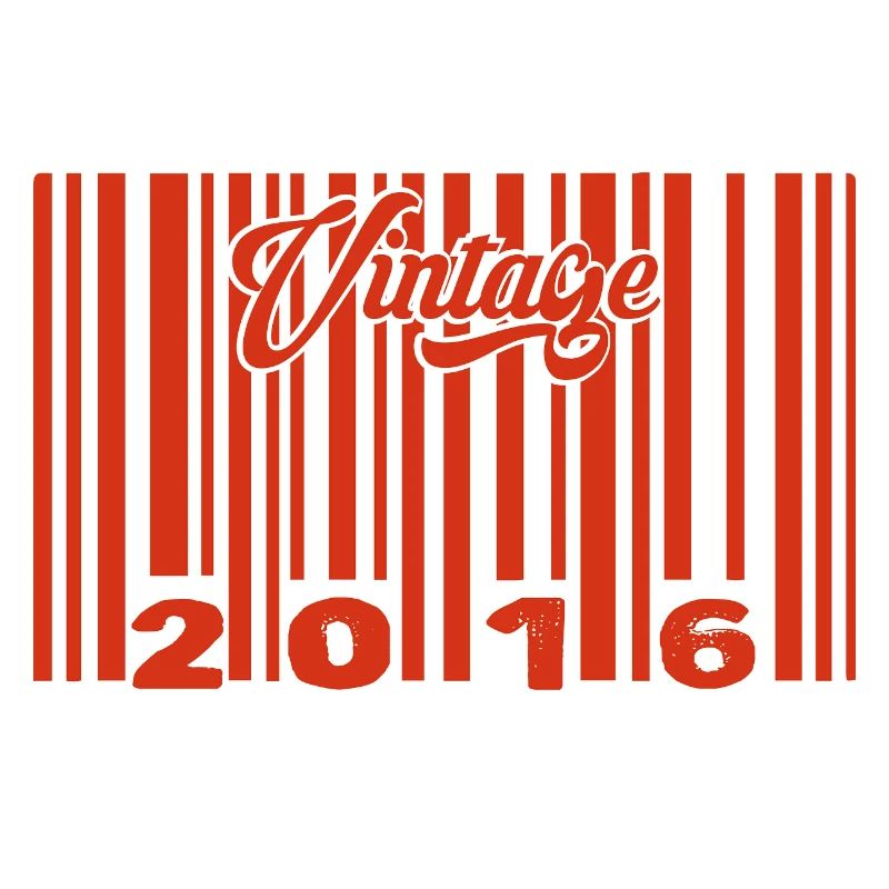 vintage 2016 né en 2016 9 ans bar code anniversair