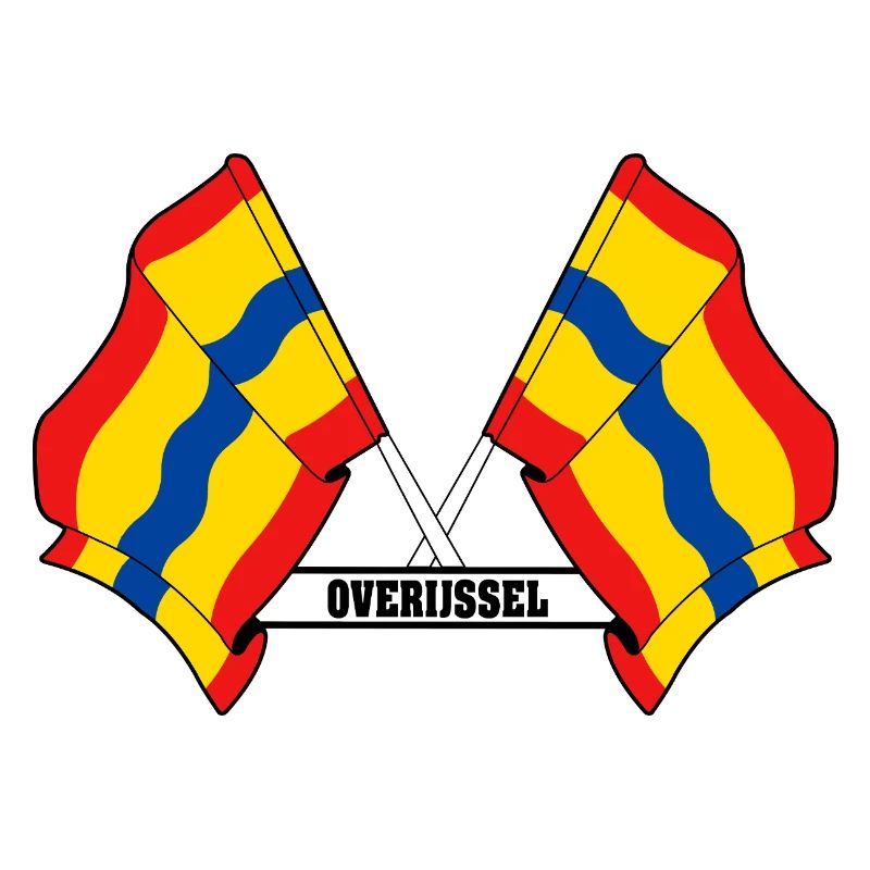Texte à deux drapeaux OVERIJSSEL