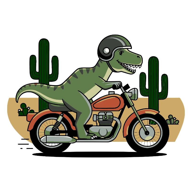 T-Rex à moto
