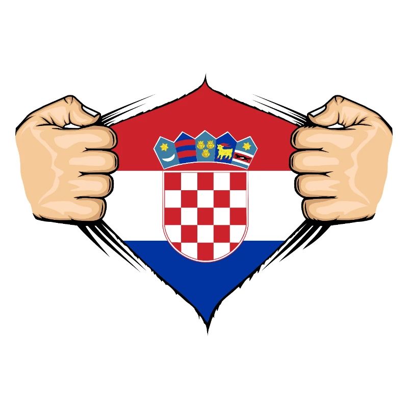 Conception du drapeau de la Croatie