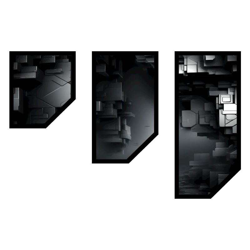 Futuristic Geometric Darkness