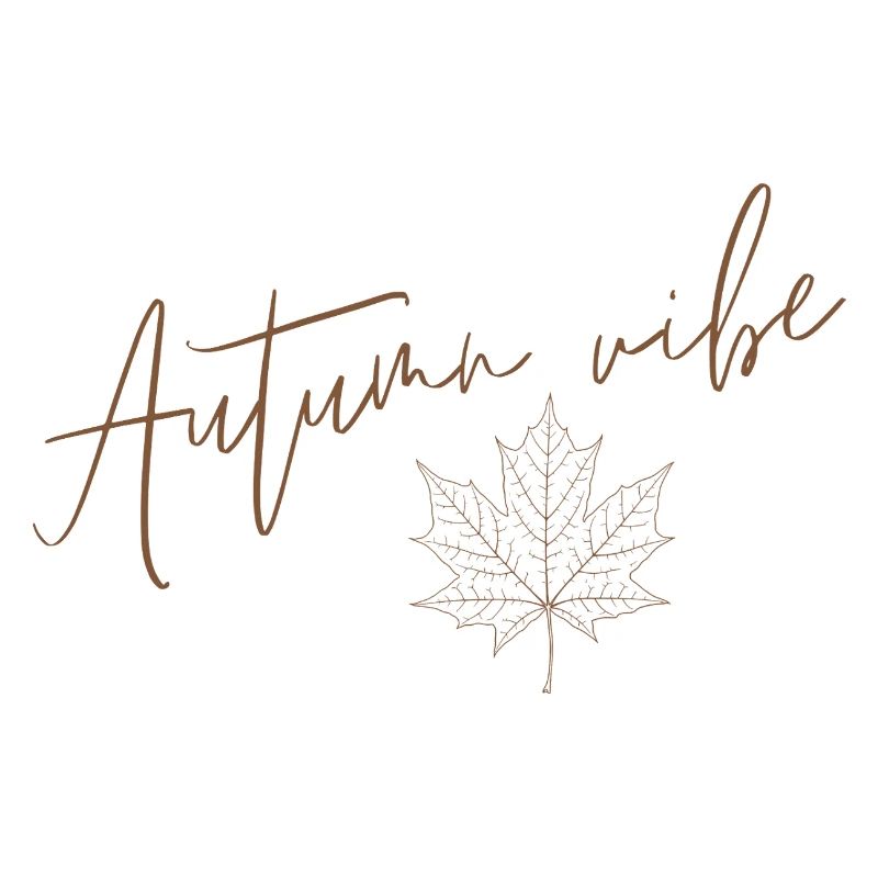 Autumn vibe - Maple Leaf on Autumn Background