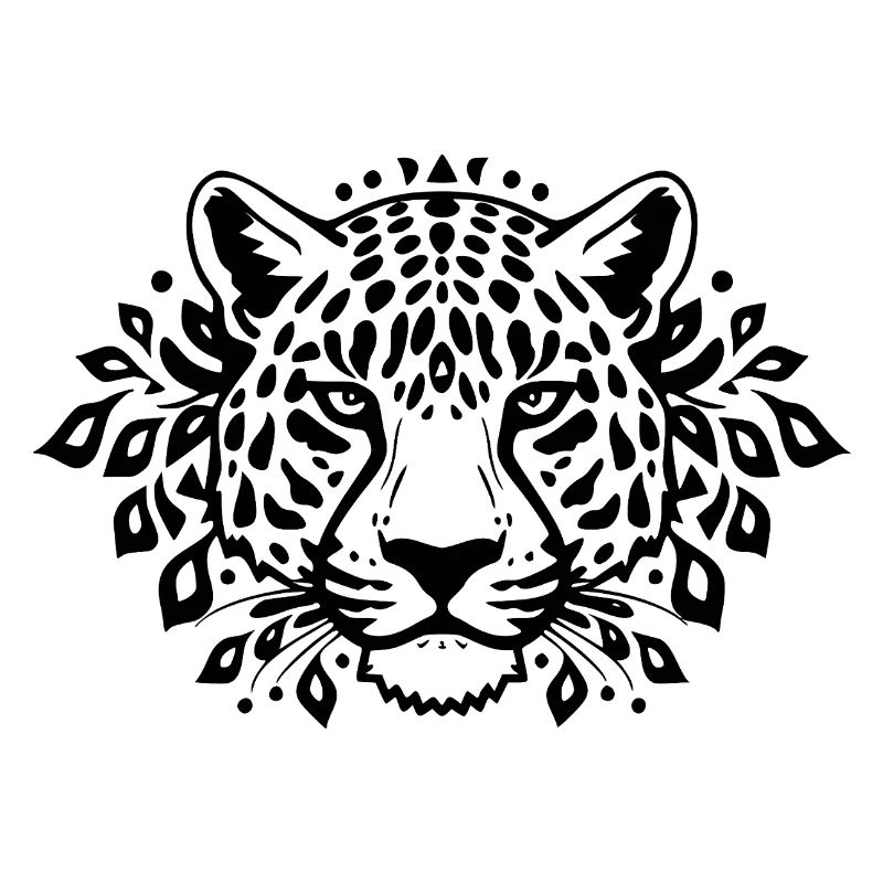Leopard schwarz schwarzer Leopard 