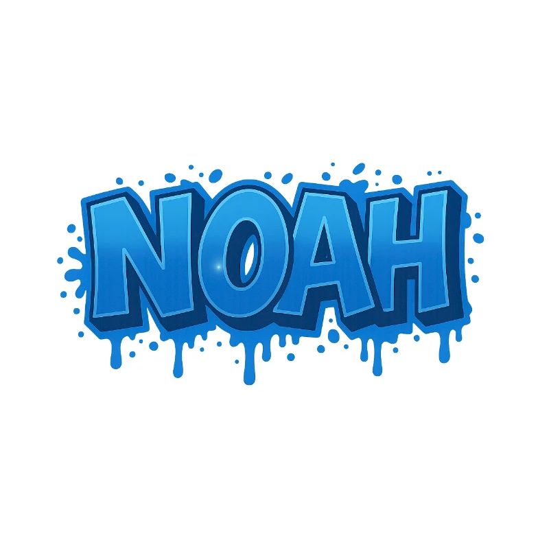 Graffiti Prénom NOAH cadeau idéal imprimable sur t