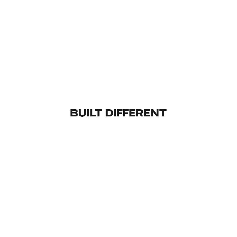 Built Different Typography