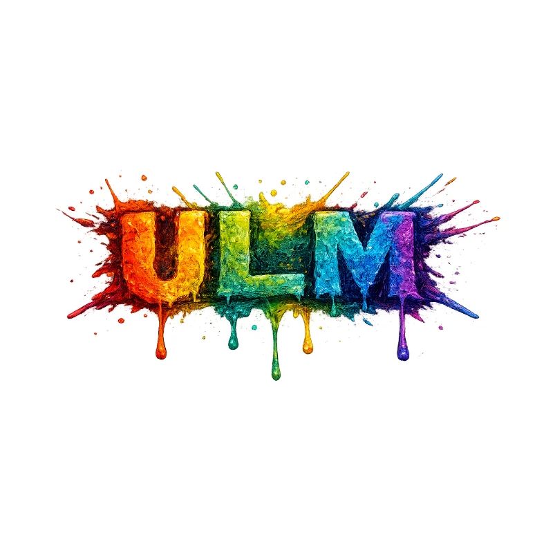 Rainbow Colors ULM Lettering