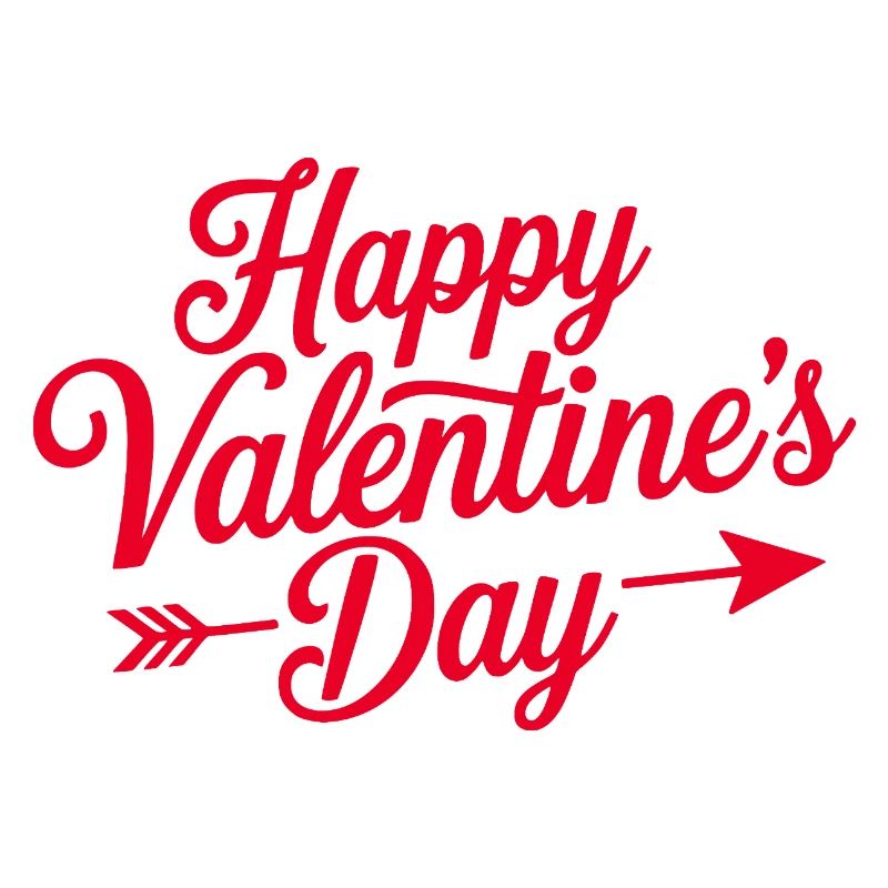 Valentine Script Heart Arrow