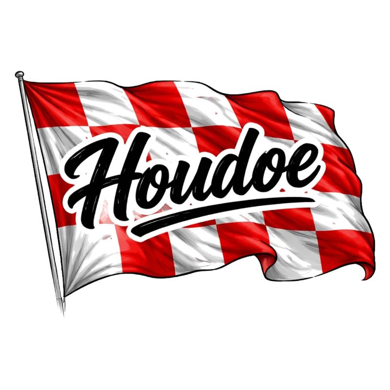 agitant le drapeau du Brabant avec Houdoe