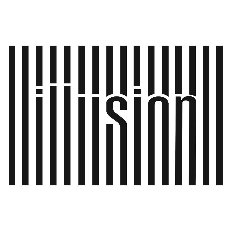 Illusion Barcode Text Art