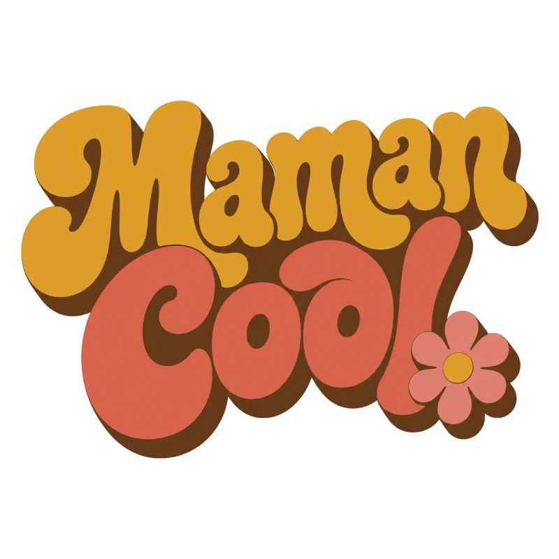 Mama Cool rétro fleurs 70s