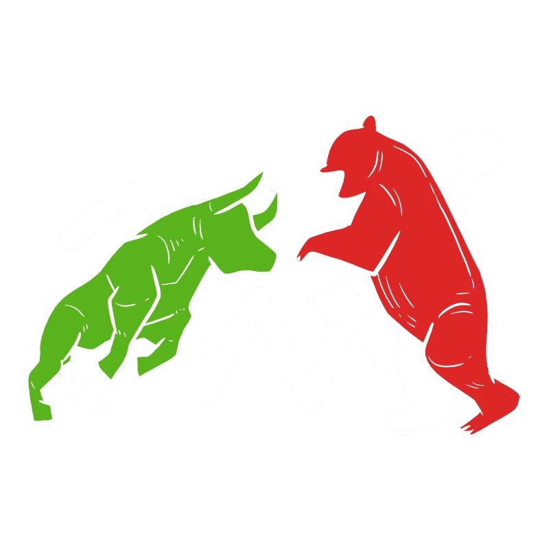 Stier und Bär Spieler oder Bettor Gift