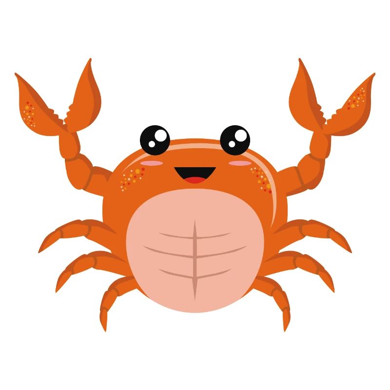 Tiny Soft-shell Orange Crawling Crab