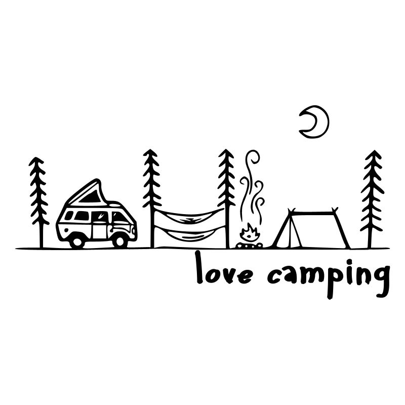 Camping Camper Liebe T Shirt Design