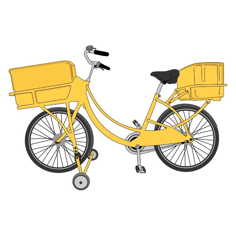 Postman post letter postman bicycle gift