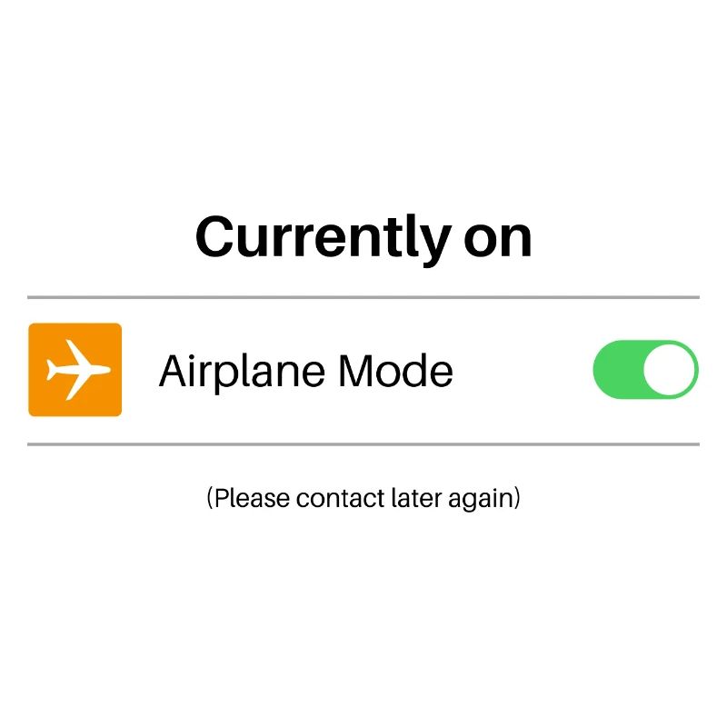 Im Flugmodus