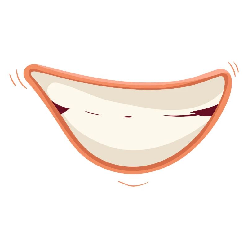 Bouche de dessin animé