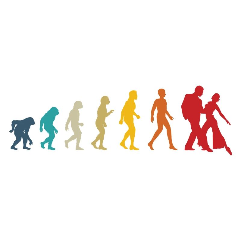 Salsa evolution retro salsa dancer gift