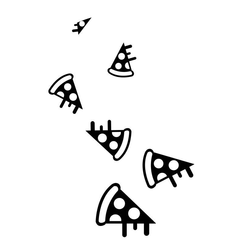 Pizza Icon Silhouette