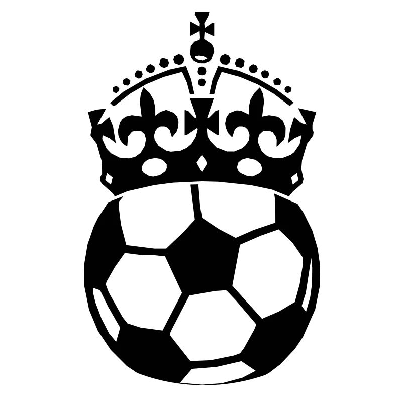 Fussball mit Krone