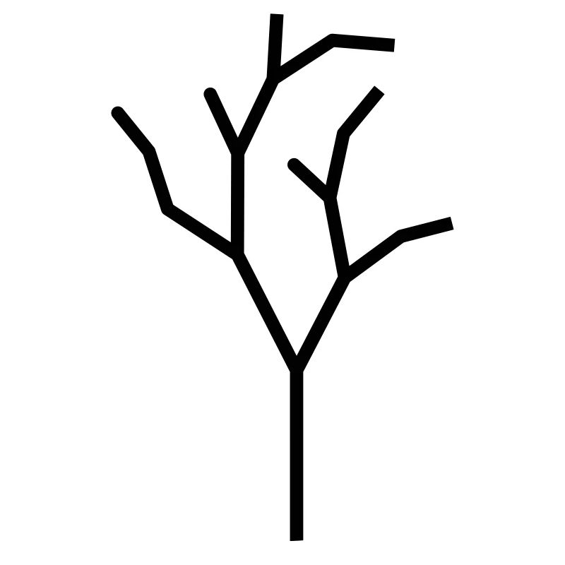 Arbre abstrait branche nature forme symbole