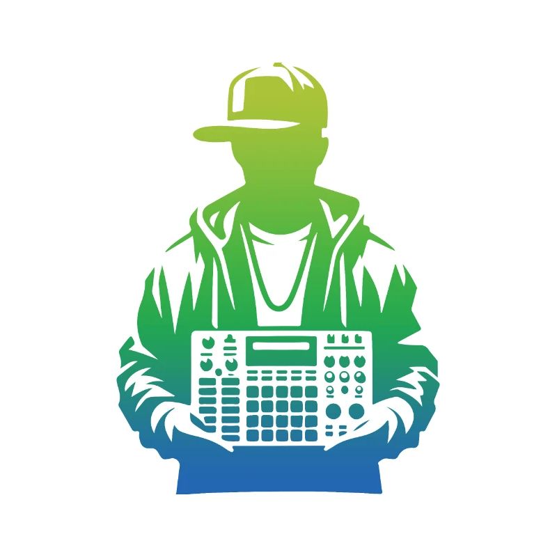 Beatmaker Holding Sampler (Vert)