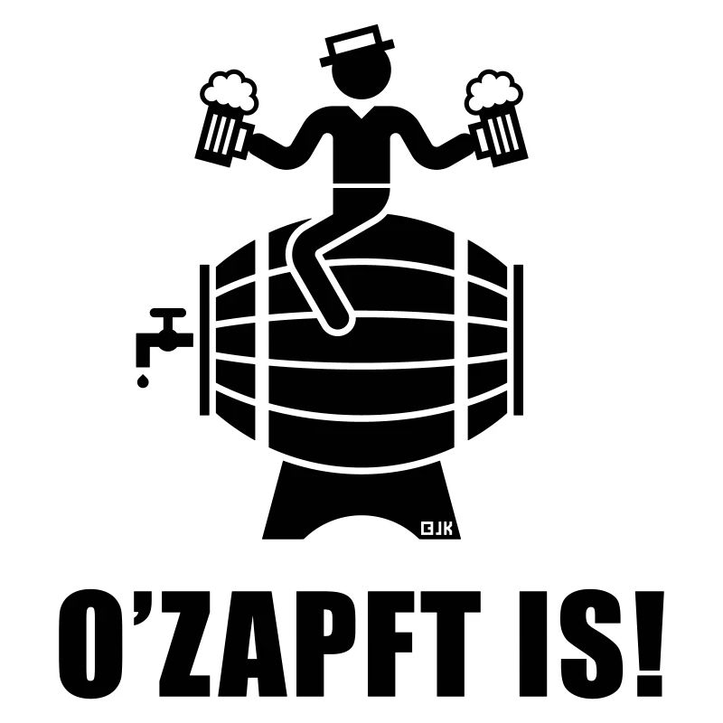 O’Zapft Is! (Bier / Biertrinker Auf Bierfass)