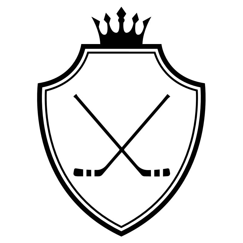 Eishockey Wappen hockeyschläger