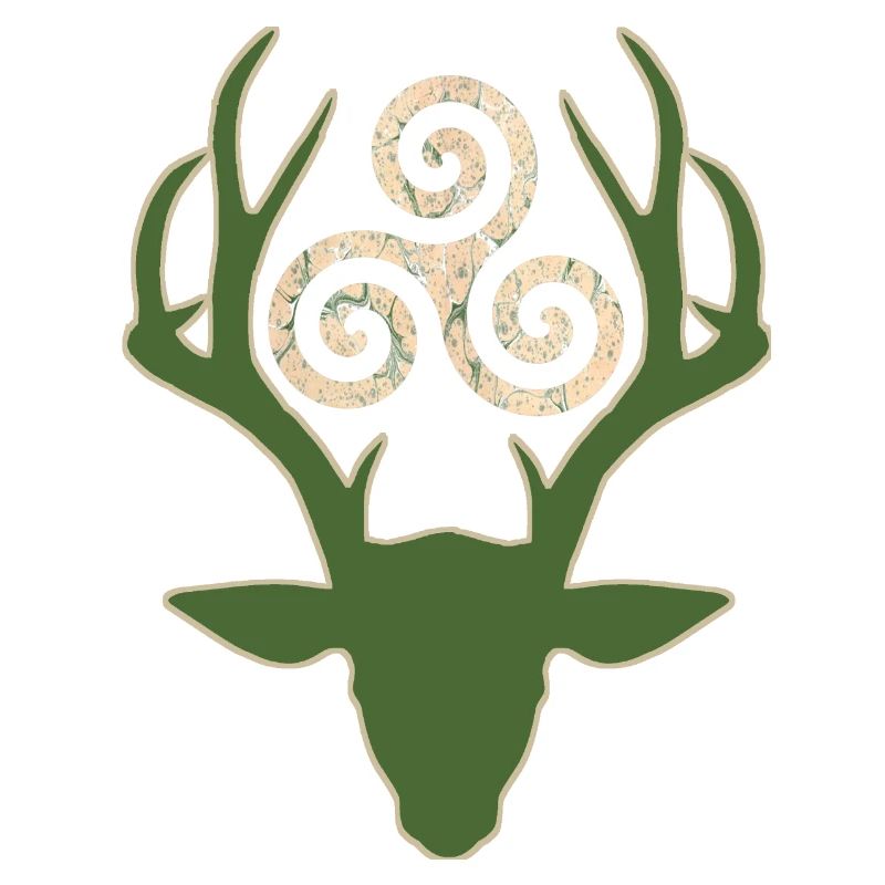 symbole celtique 1 e 1 avec cerf