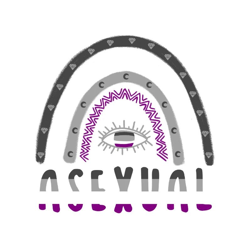 Boho Regenbogen Asexuell