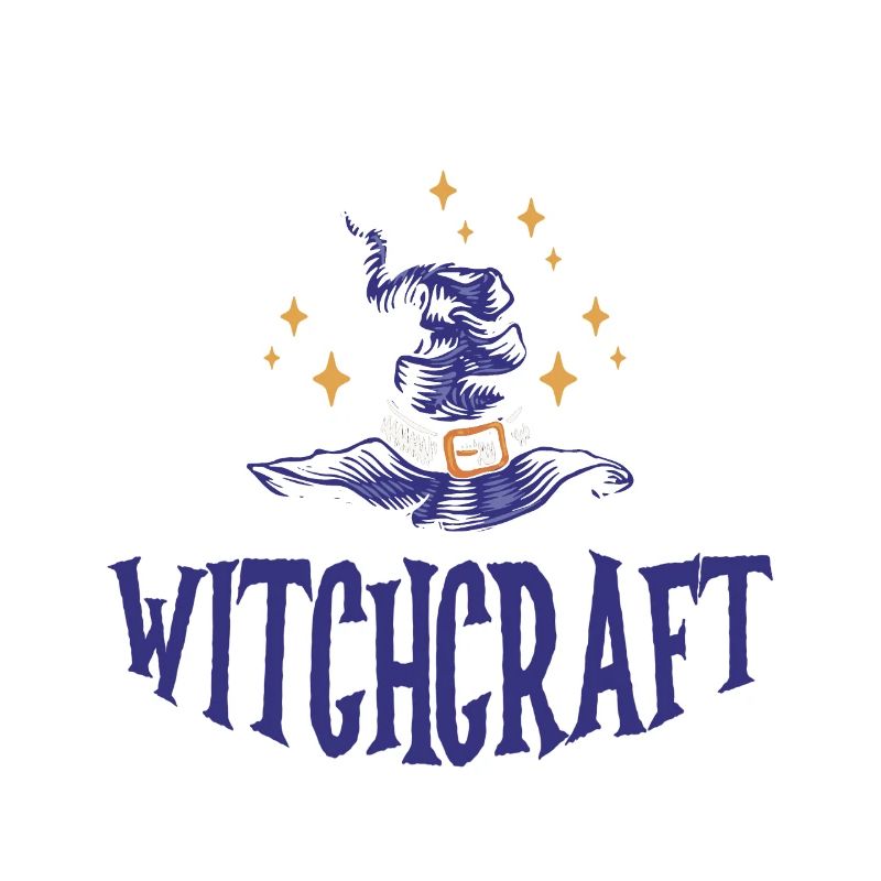 Powered By Witchcraft Witch Hat Spooky Wizardry