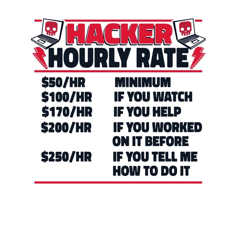 Hacker Hourly Rate Sniffer Social Engineering