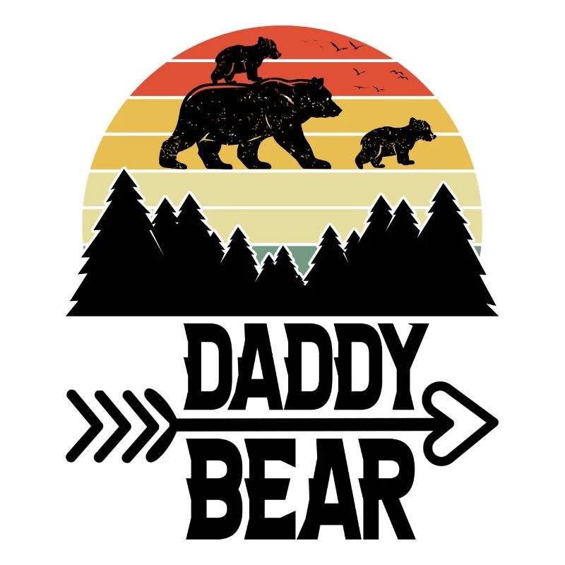 Daddy Bear climb the Mountain in Forest der Bär