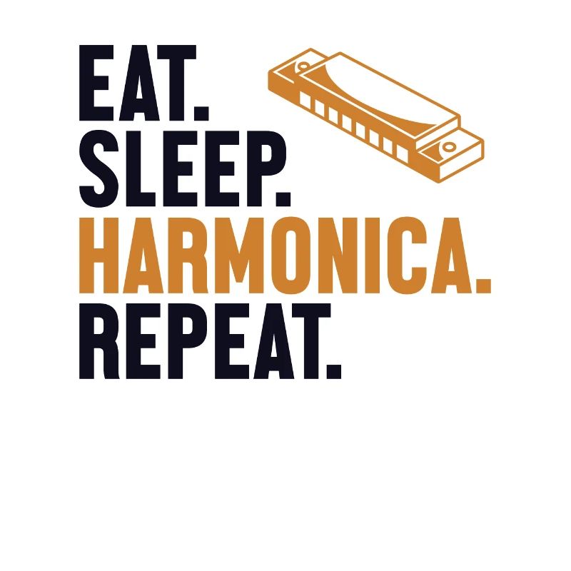 Manger Sommeil Harmonica Répéter Bouche Harmoniste Harmoniste