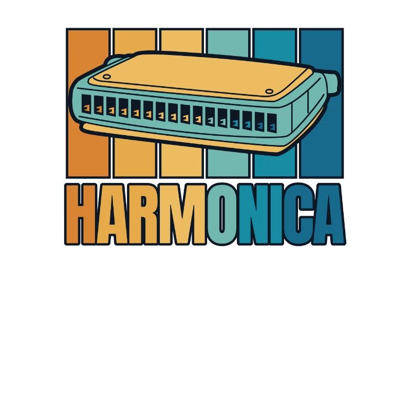 Harmonica rétro Harmoniciste Harmoniste de harpe à bouche