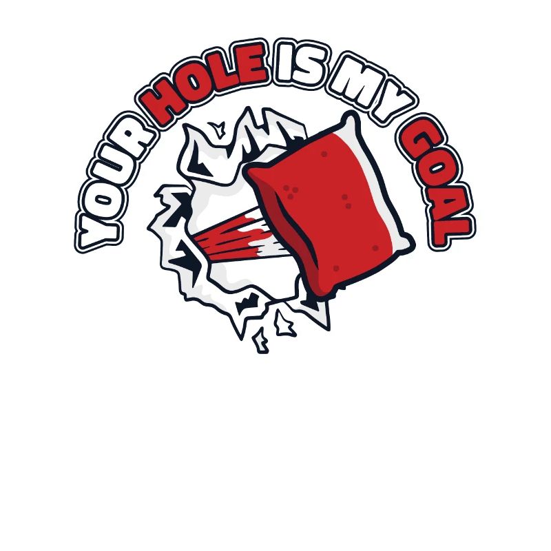 Votre trou est mon objectif Jeu Planches Pouf Cornhole