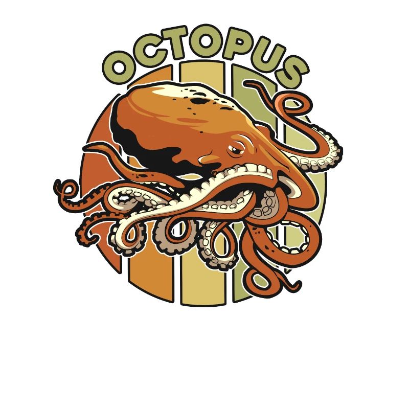 Rétro Céphalopode Octopodes Octopoda Lover Octopus