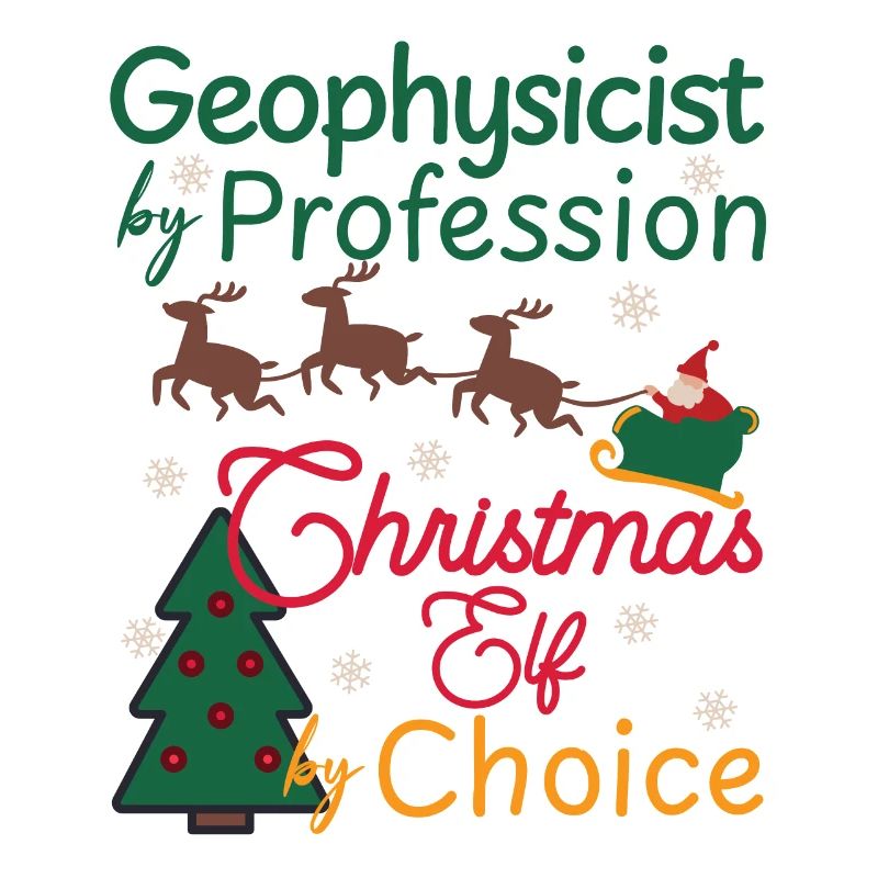 Geophysicist Christmas xmas Elf Geophysics