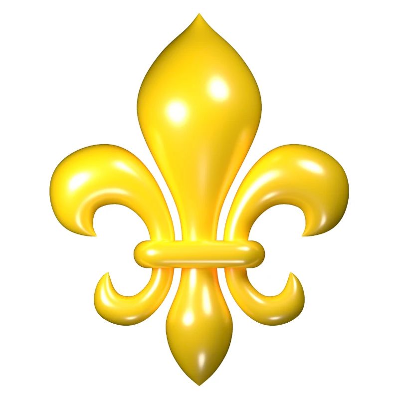 Yellow Fleur de Lys